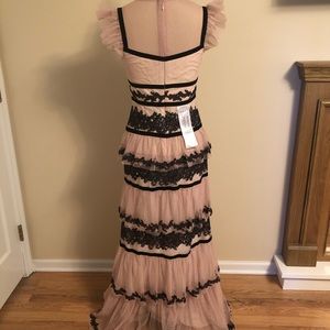 BCBG lace & mesh gown